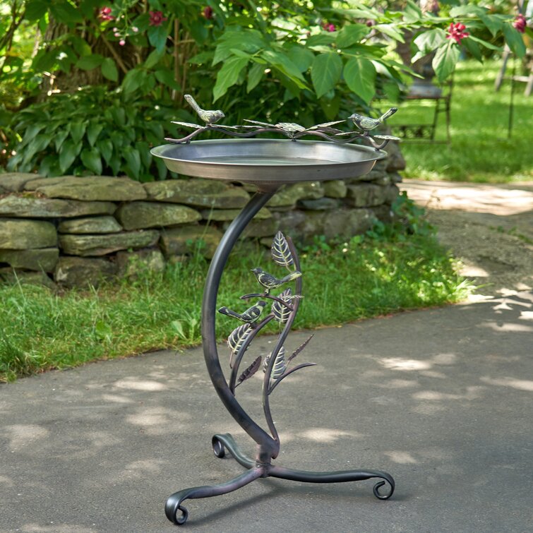 tin bird bath